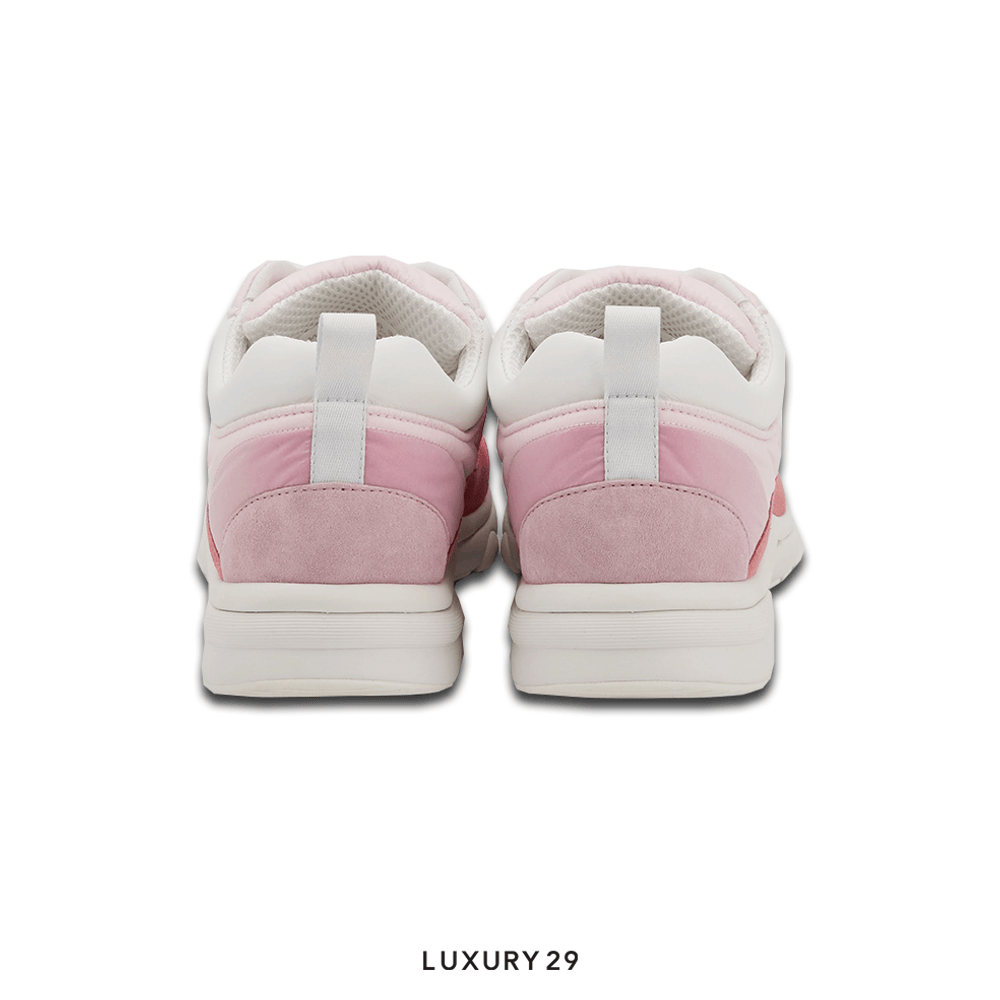 Chanel Trainers Fabric & Suede Calfskin Pale Pink(39.5, Pink)