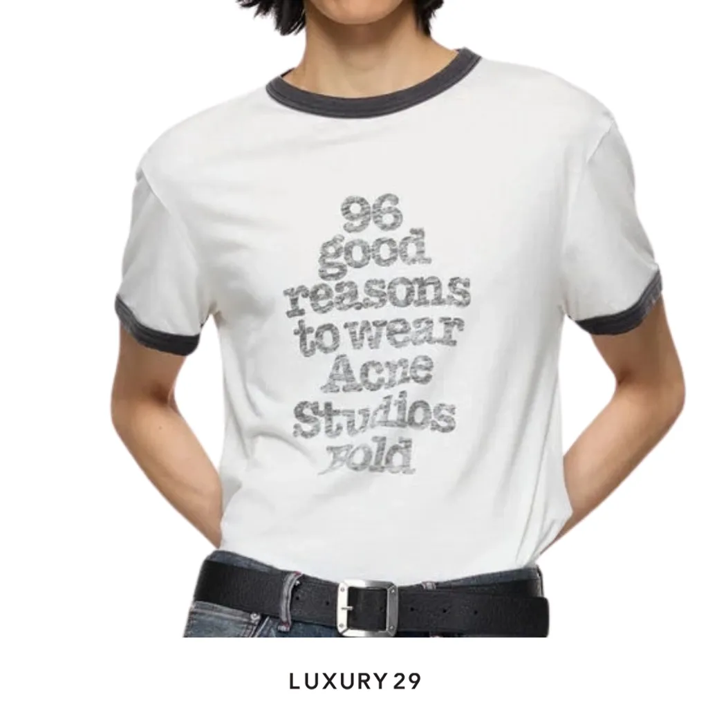 Acne StudiosGraphic t-shirt White/black(M/S, White)