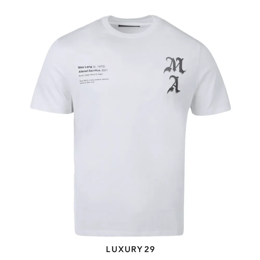 Amiri x Wes Lang Checker Skull Tee 'White'