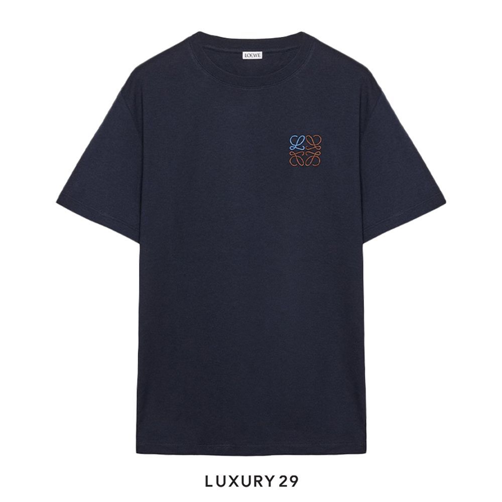 Loewe Regular fit T-shirt in cotton Dark Navy(M, Blue)