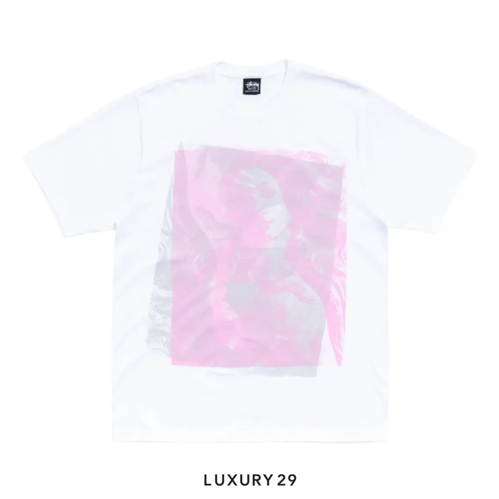 STUSSY DOUBLE VENUS TEE WHITE(S, White)