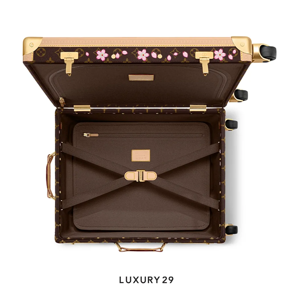 Louis Vuitton LV x TM Rolling Trunk Bag Brown(Large, Brown)