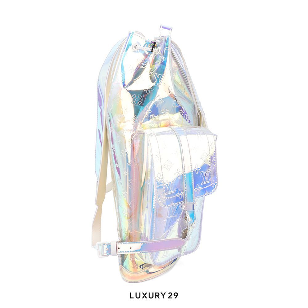 Louis Vuitton LV Christopher Backpack Monogram GM Prism(Large, Silver)