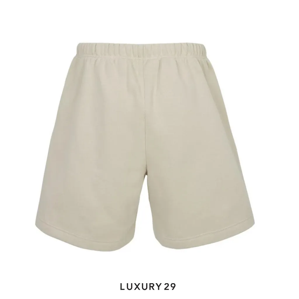 Fear of God Essentials Soccer Fleece Shorts Timber(XS, Grey)