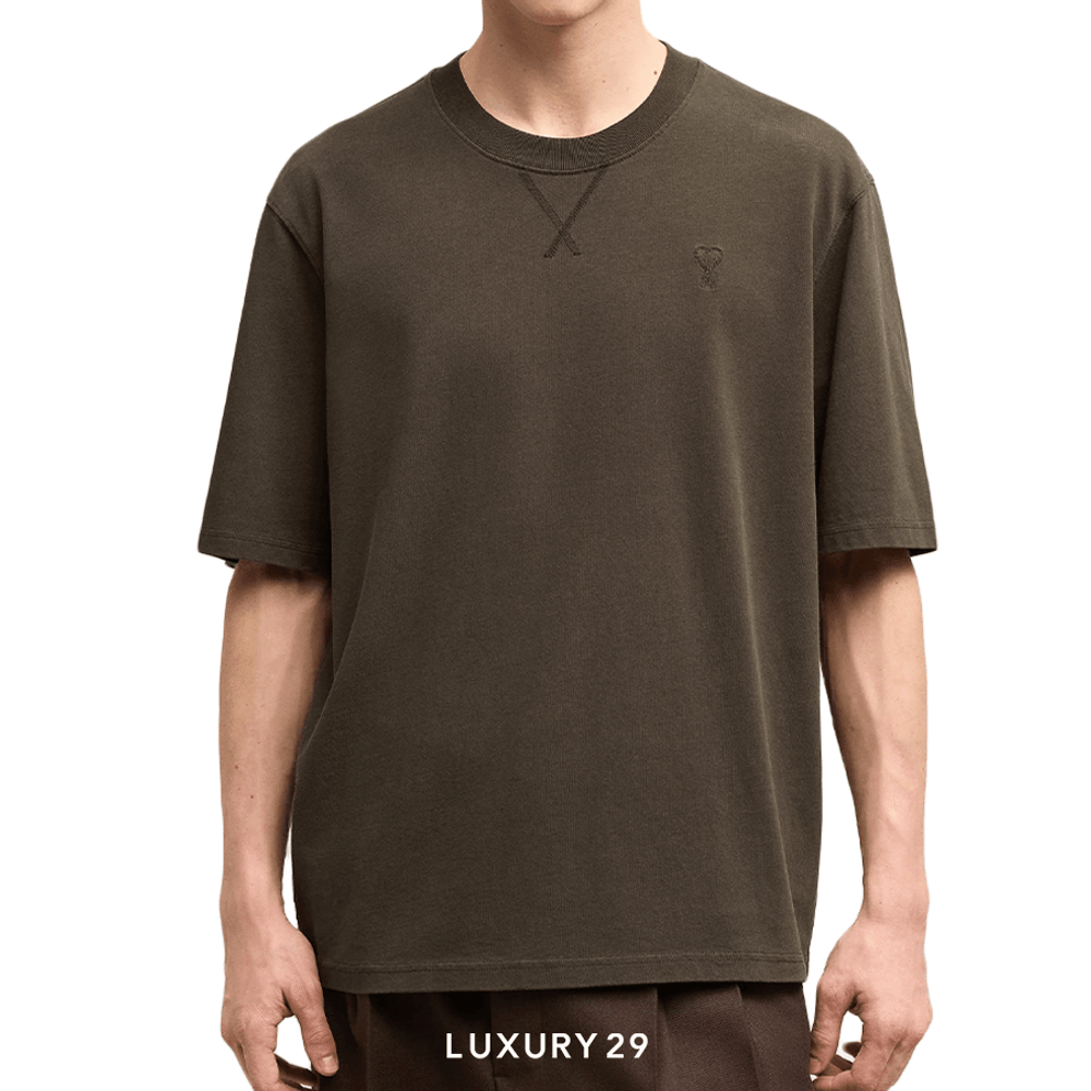 AMI DE COEUR T-SHIRT DARK COFFEE(M, Brown)