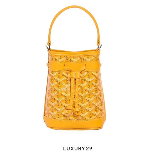 Goyard Petit Flot Mini bucket Bag Yellow