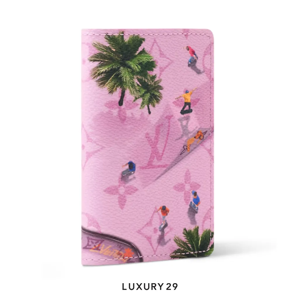 Louis Vuitton LV Pocket Organizer Wallet Pink(Small, Pink)