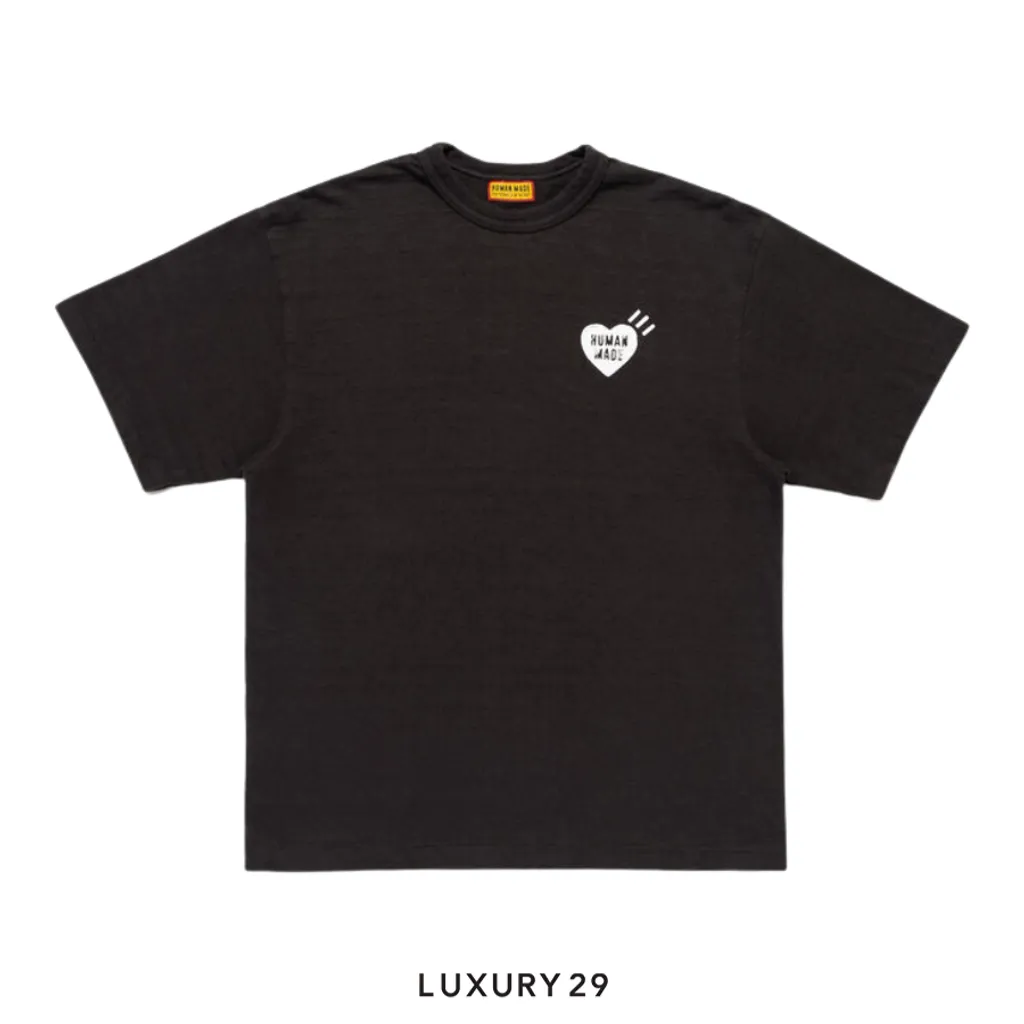 Human Made standard slub yarn T-shirt Black(S, Black)