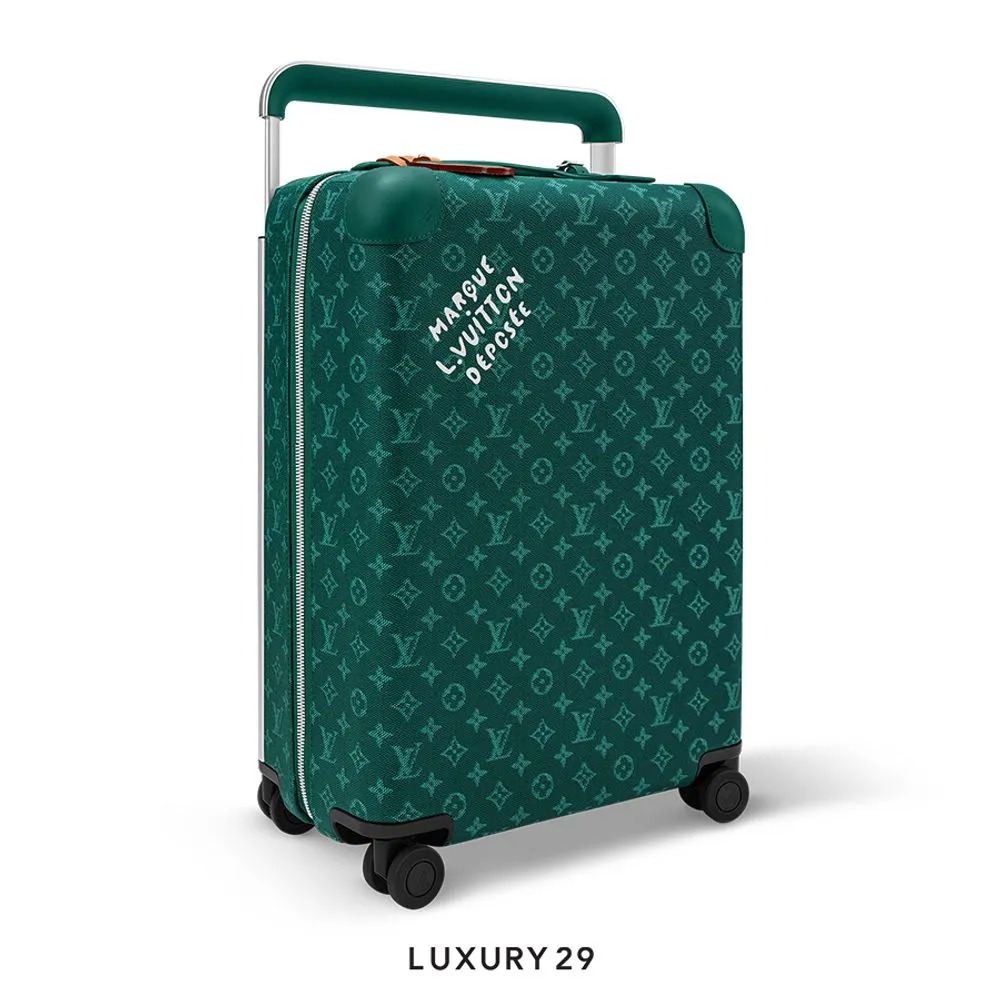 Louis Vuitton LV Horizon 55 travel bag Green(Small, Green)