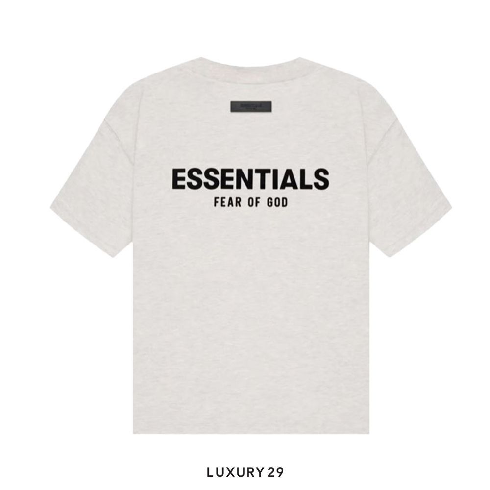 Essentials Fear Of God T-Shirt Light Oatmeal (SS22)(S, Grey)