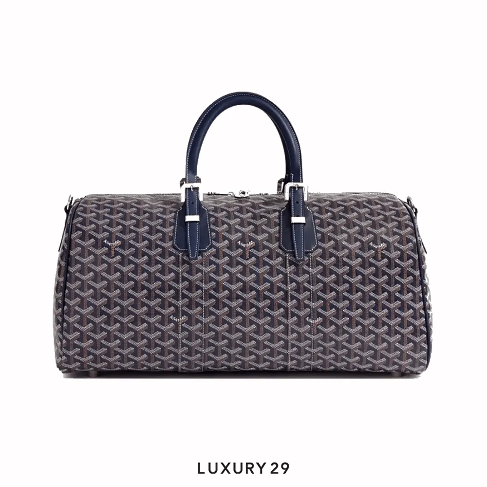 Goyard Boston 50 bag Navy Blue(Medium, Blue)