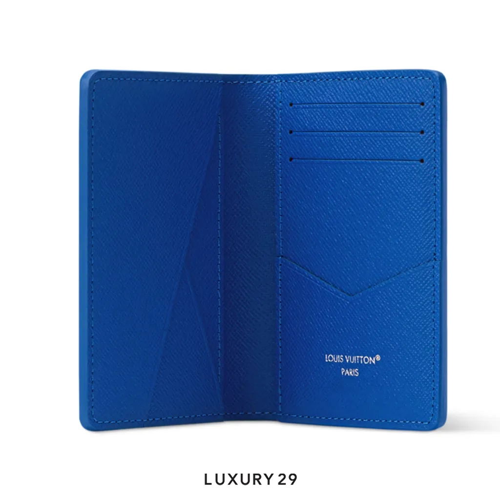 Louis Vuitton LV Pocket Organizer Wallet Blue(Small, Blue)
