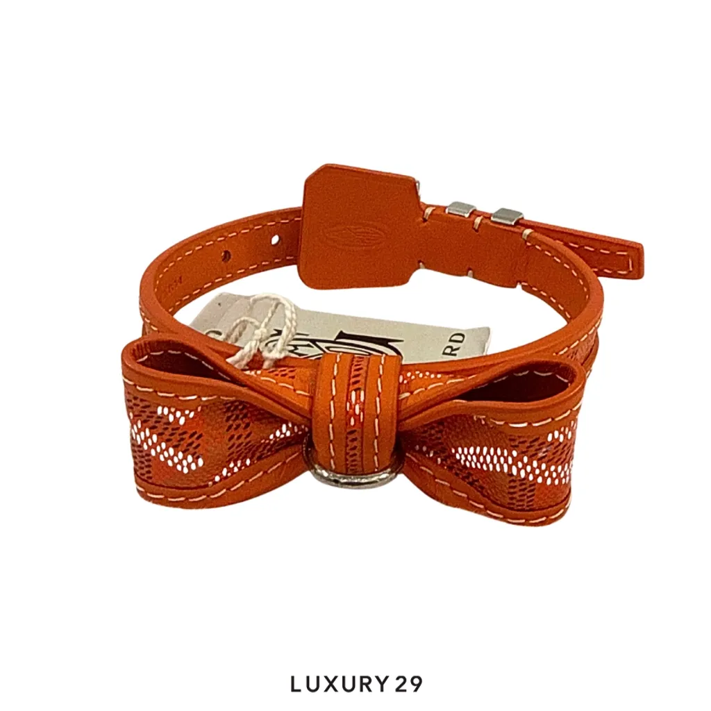 Goyard Oscar Collar Sky Orange(Free Size, Orange)
