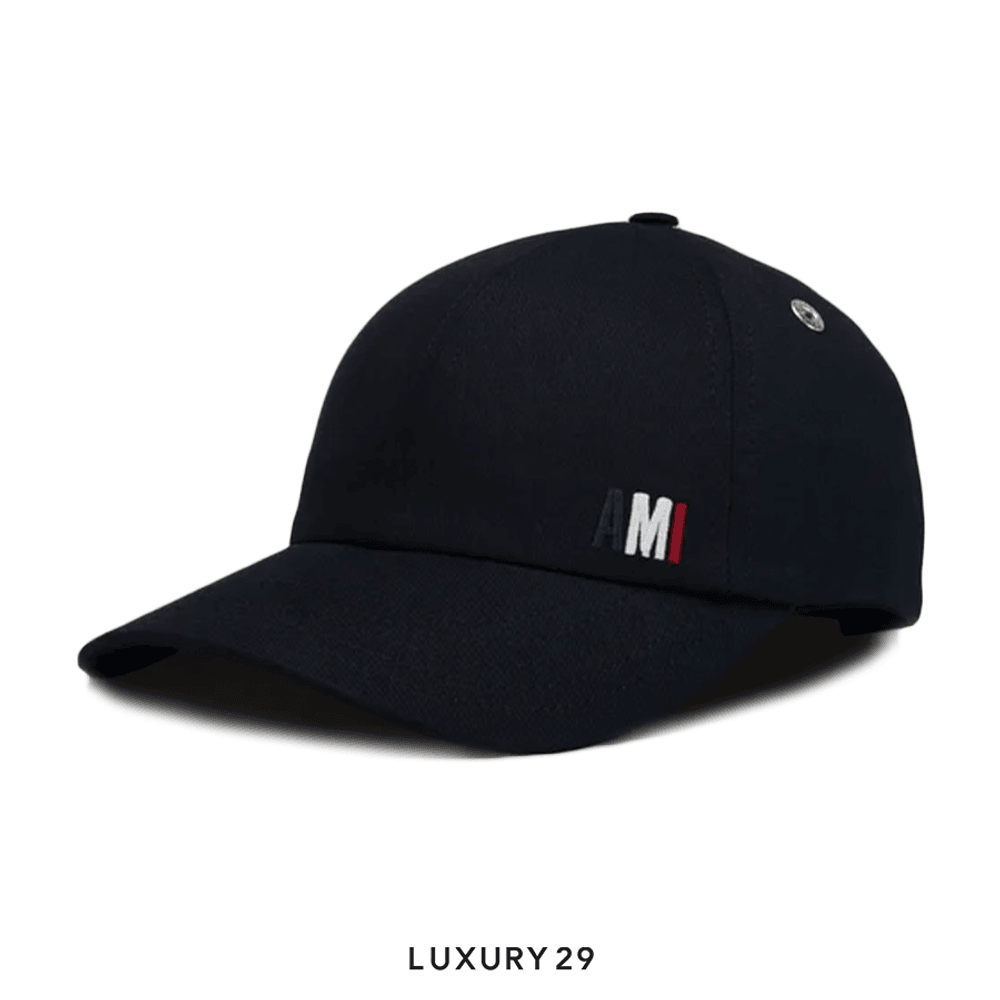 Ami Embroidery Cap BLACK(Free Size, Black)