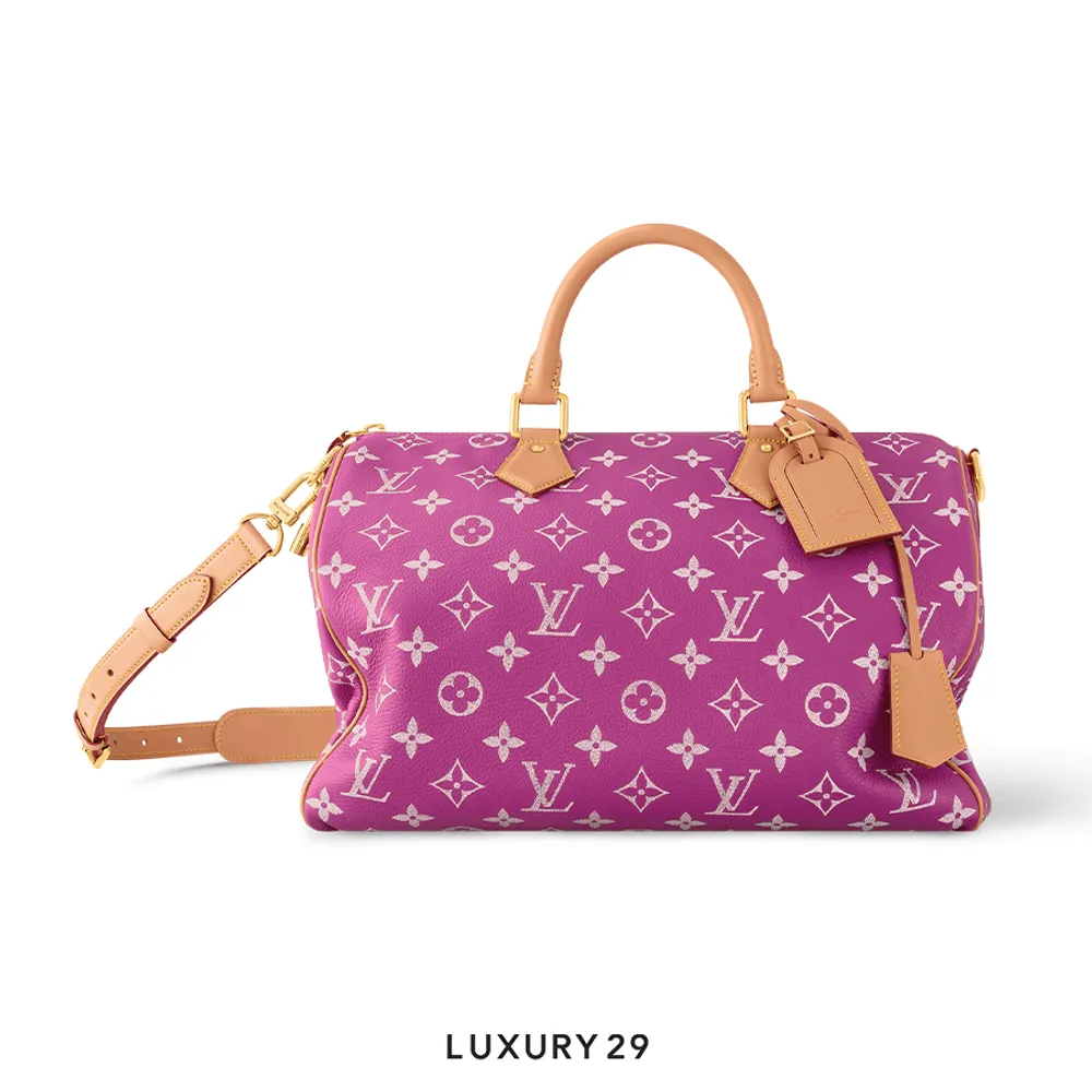 Louis Vuitton LV Speedy P9 Bandouliere 40 Bag Agate Pink(Medium, Pink)
