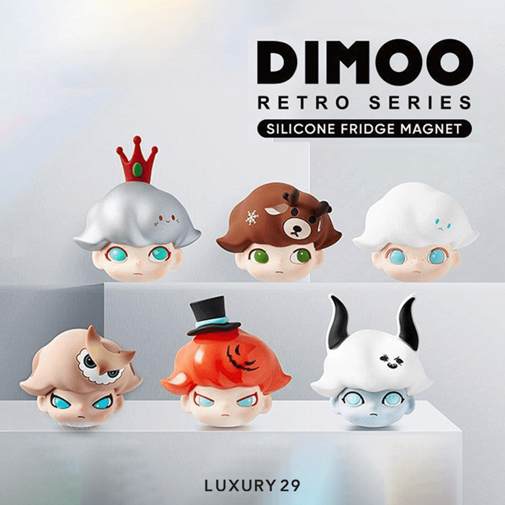 POP MART Dimoo Retro Series Fridge Magnet Blind Box(Small, Multicolour)