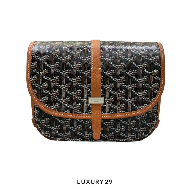 Goyard Belvedere PM Bag Black & Tan