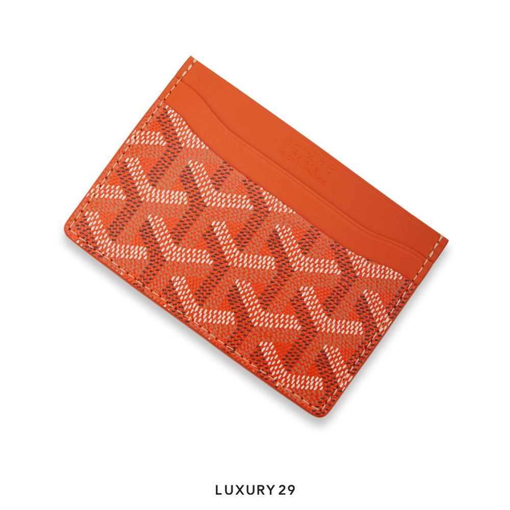 Goyard Saint-Sulpice Card Wallet Orange(Small, Orange)