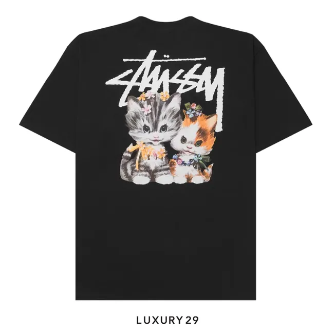 Stussy Kittens Tee Black