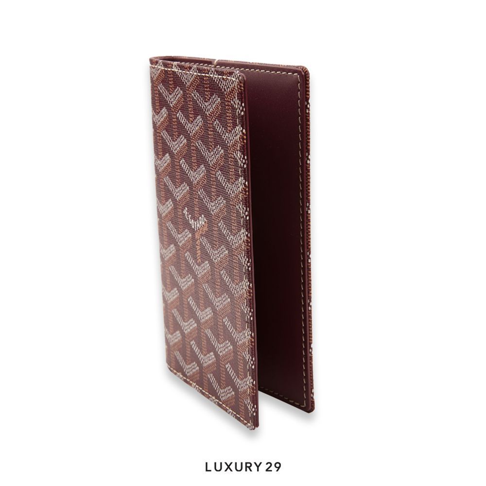 Goyard Grenelle Passport Cover Burgundy(Small, Red)