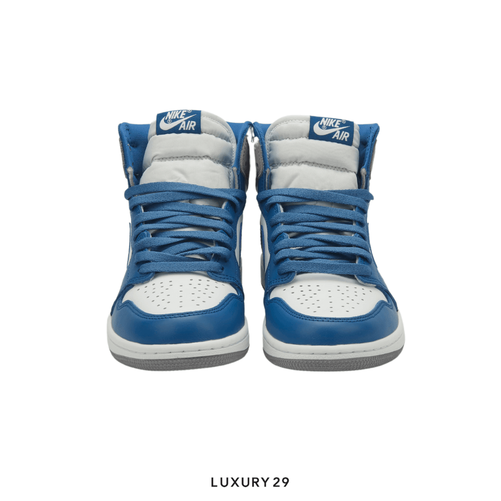 Nike Jordan 1 Retro High OG True Blue (GS)(M)(36.5, Blue)