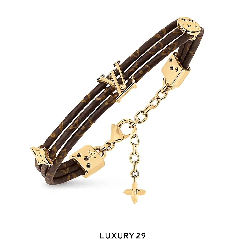 Louis Vuitton LV Trio Bracelet Monogram Canvas(Free Size, Brown)