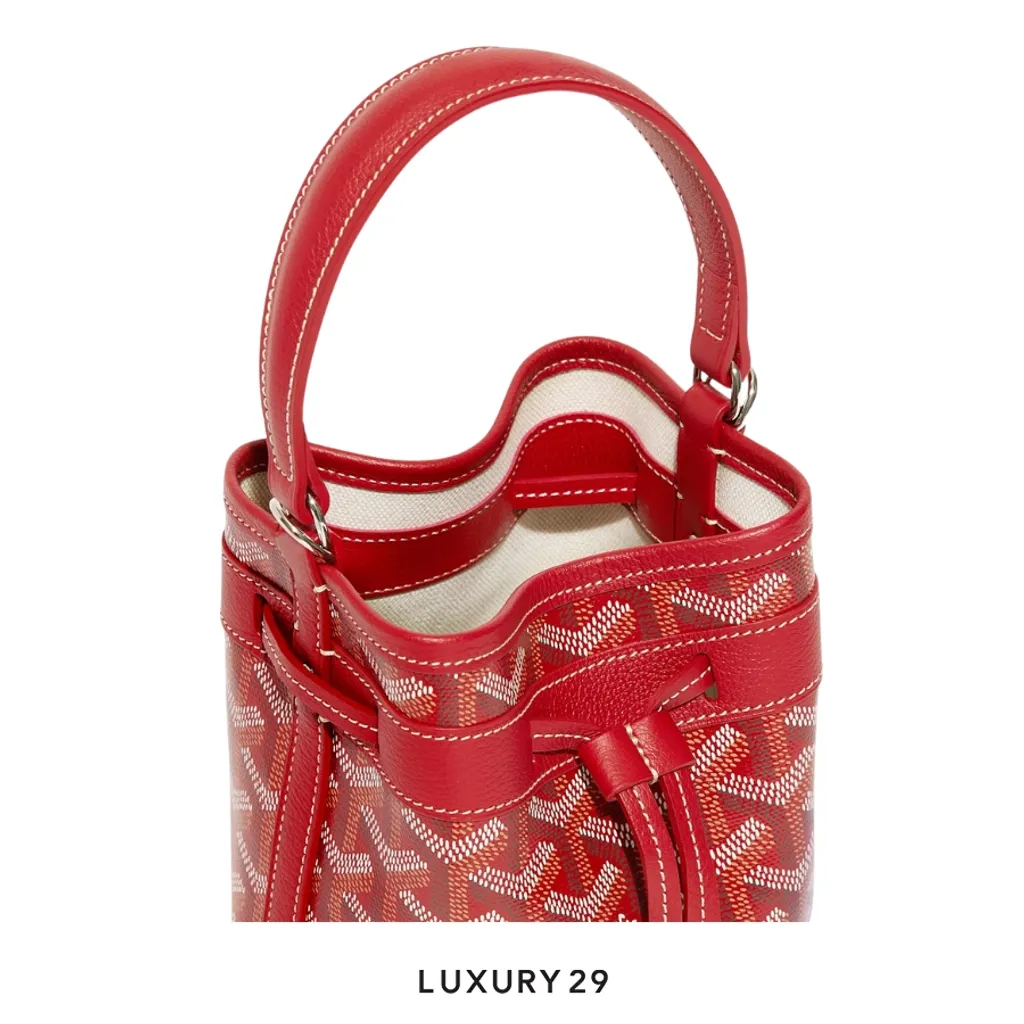 Goyard Petit Flot Mini bucket Bag Red(Mini, Red)