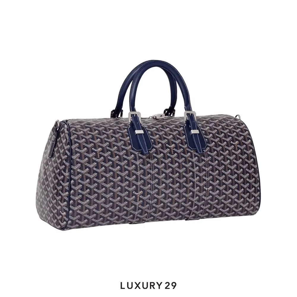 Goyard Boston 50 bag Navy Blue(Medium, Blue)