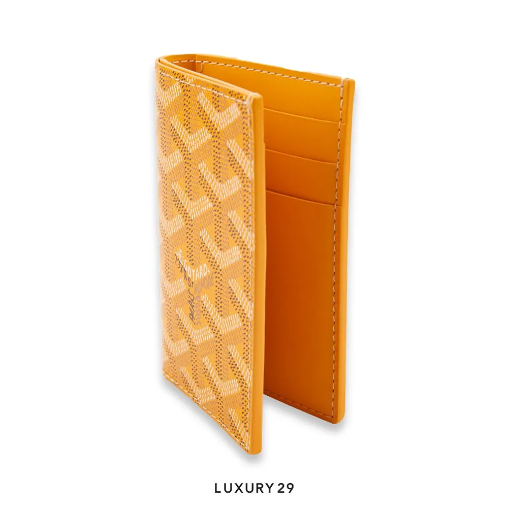Goyard Saint-Pierre Card Wallet Yellow(Small, Yellow)