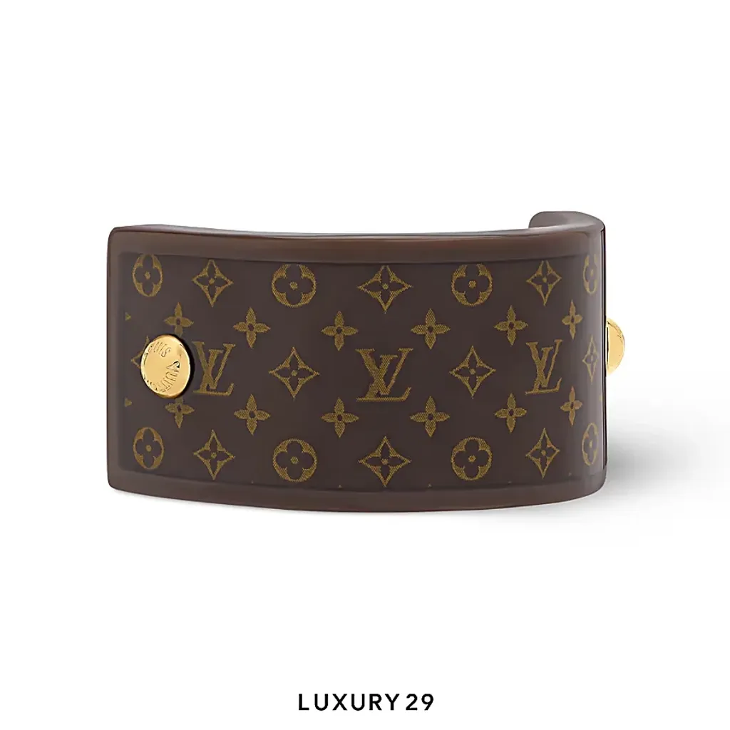 Louis Vuitton LV MNG Resin Pony Cuff(Free Size, Brown)