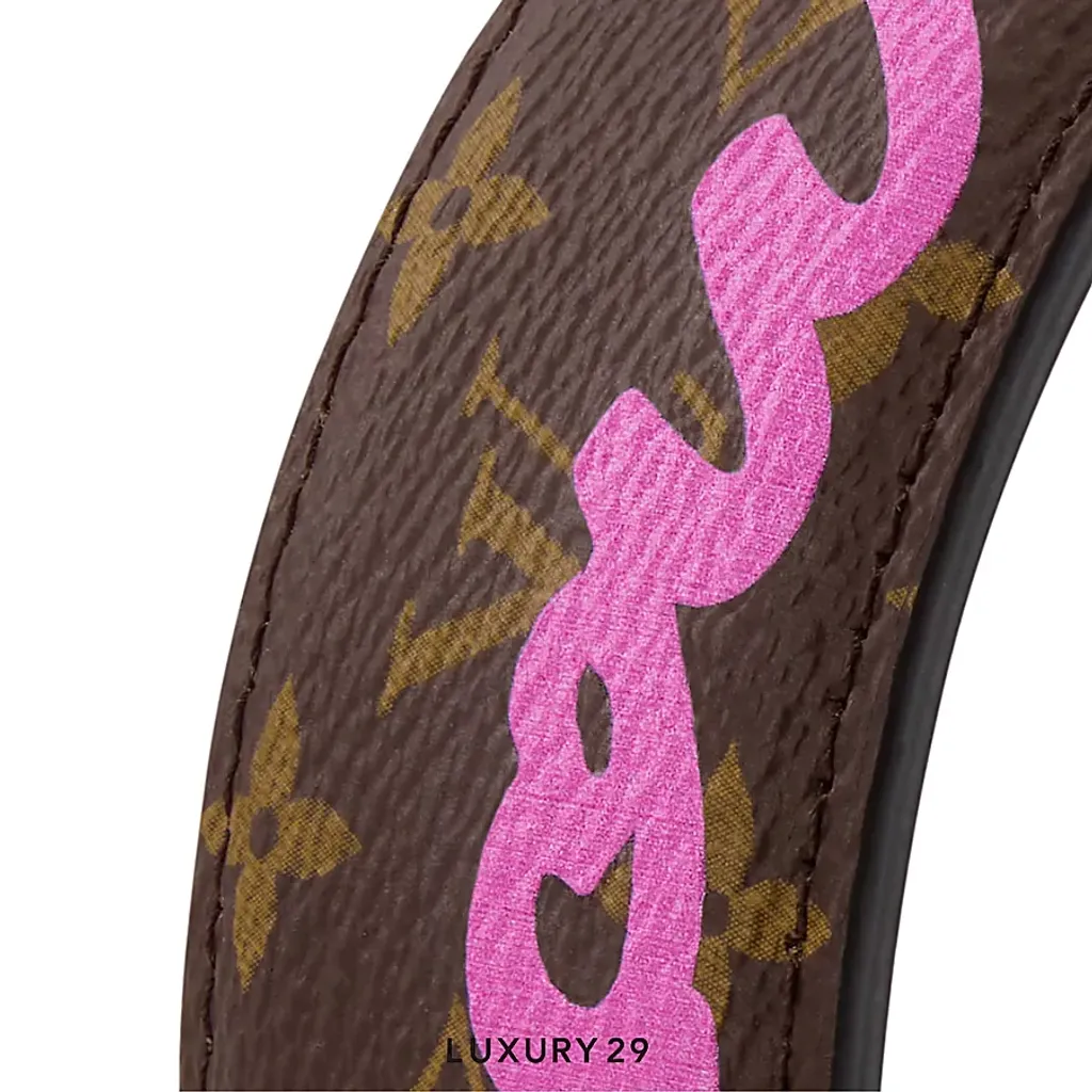 Louis Vuitton LV Script headband Pink(Free Size, Pink)