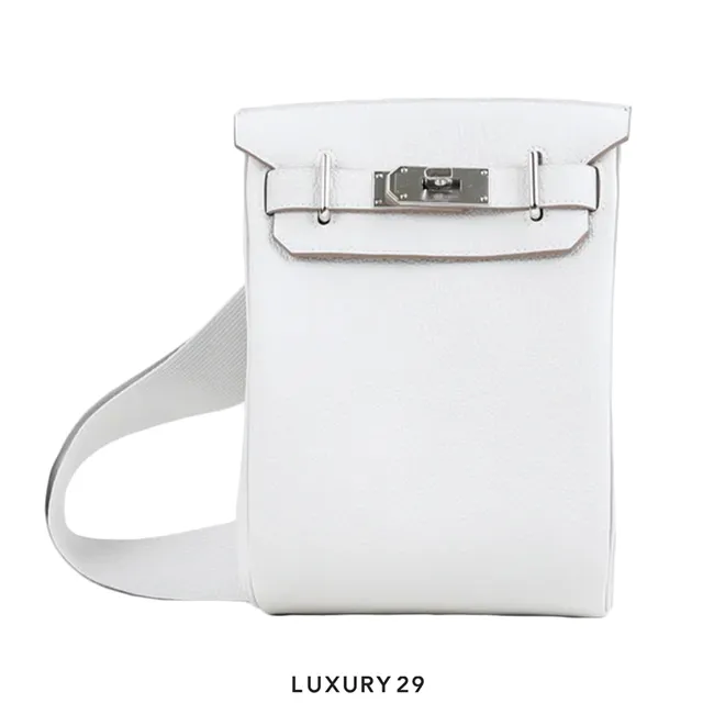 Hermes Hac A Dos PM Backpack Gris Pale