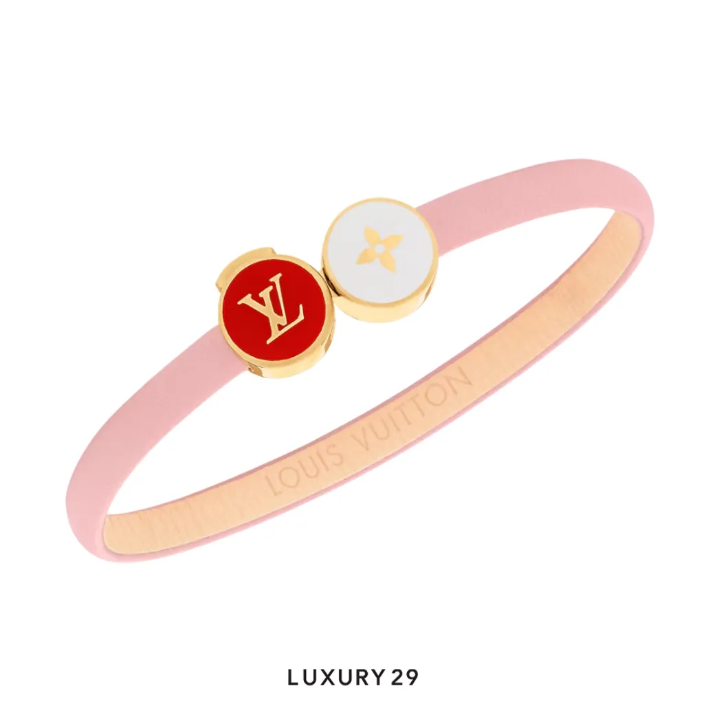 Louis Vuitton LV Confetti Bracelet Pink(Medium, Pink)