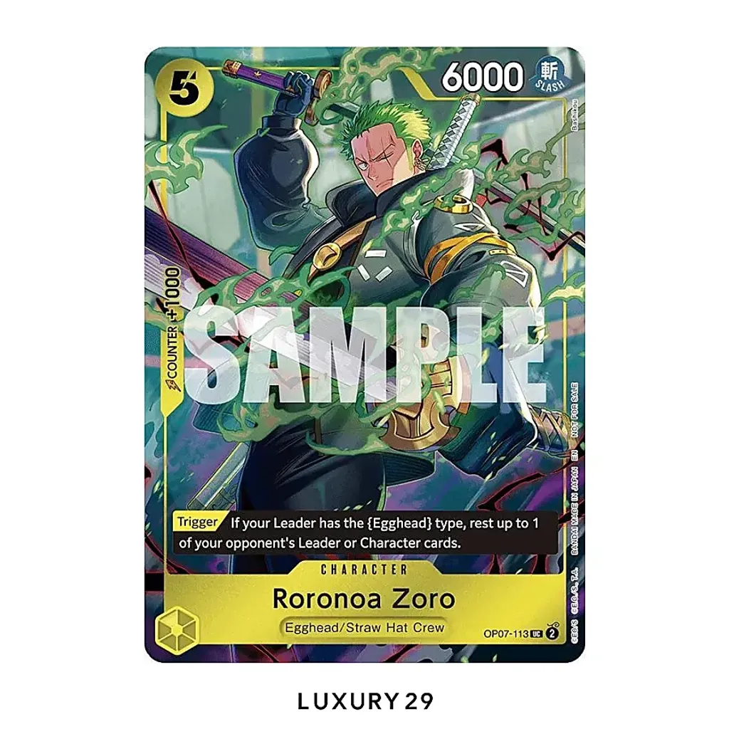One Piece Promotion Cards Roronoa Zoro (One Piece Day Dallas 2025) (PSA10)(Small, Green)