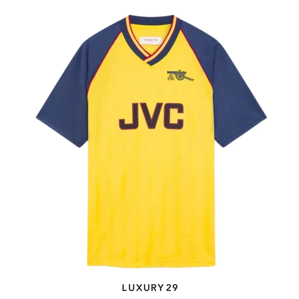 Arsenal Retro 88-89 Away Shirt Yellow(M, Yellow)