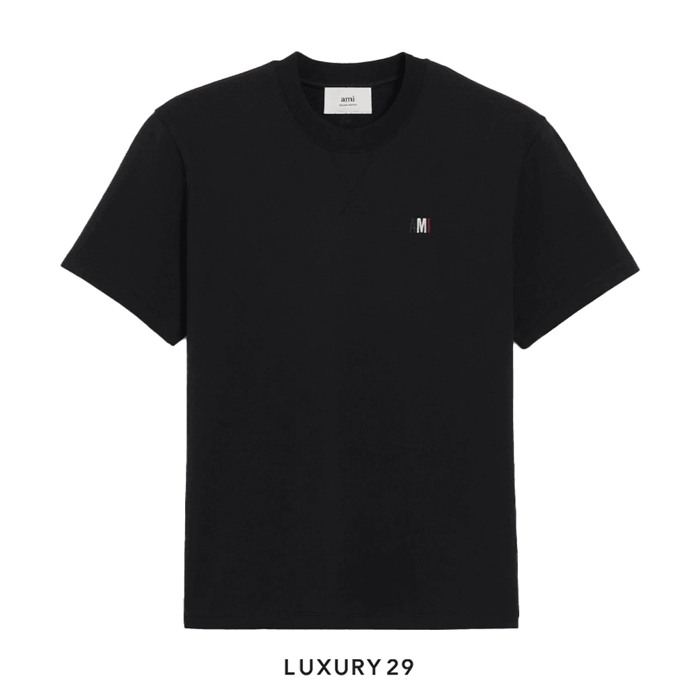 Ami Bleu Blanc Rouge Classic Fit T-shirt BLACK(M, Black)