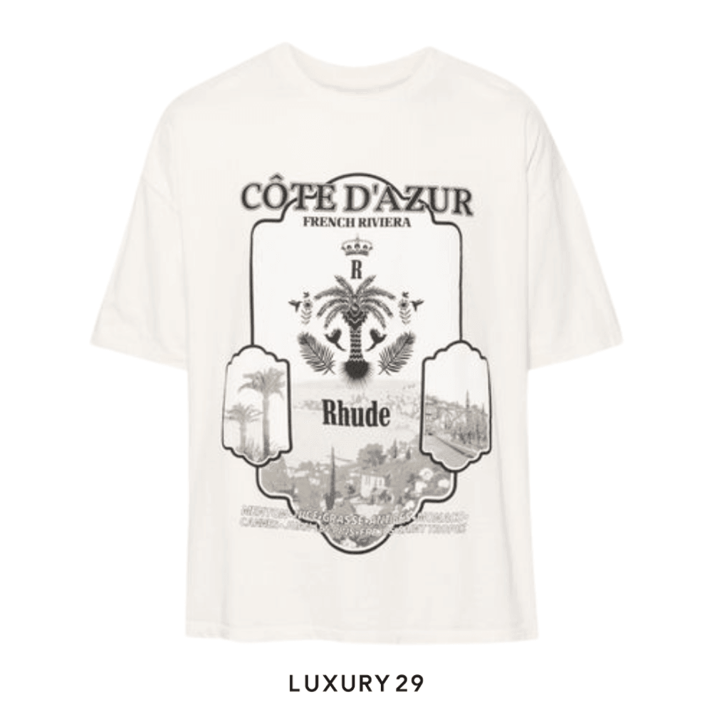 Rhude AZUR MIRROR TEE VTG WHITE(M, White)