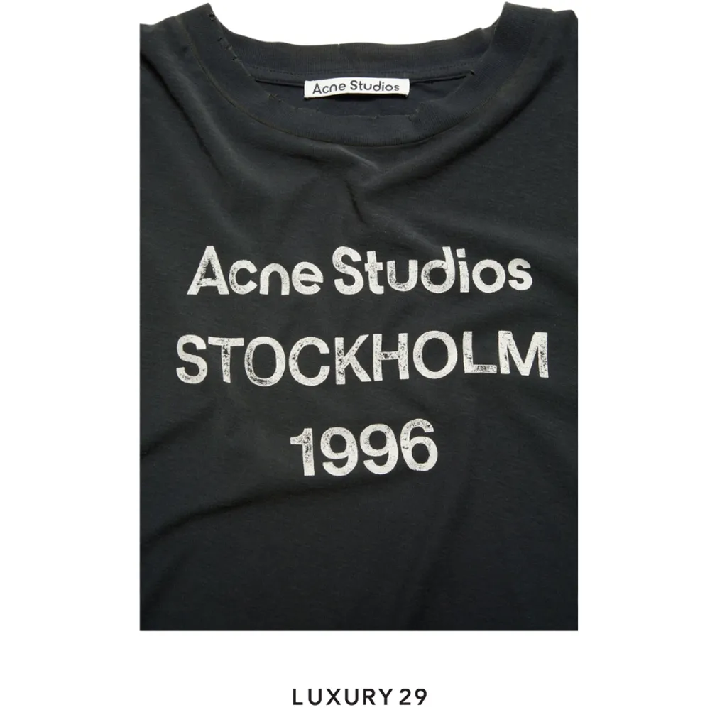 Acne Studios 1996 Logo t-shirt - Relaxed fit Faded Black(S, Black)