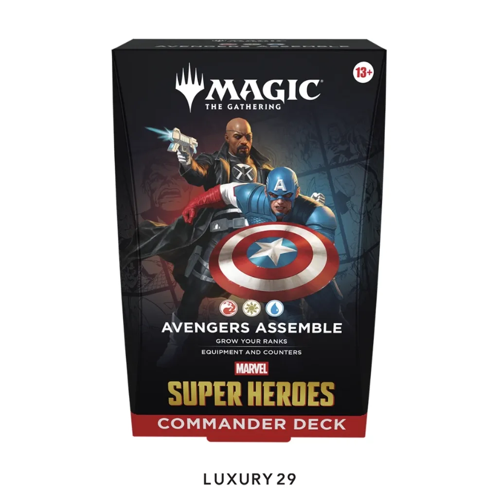 Magic the gathering avengers assemble commander deck(Small, Black)