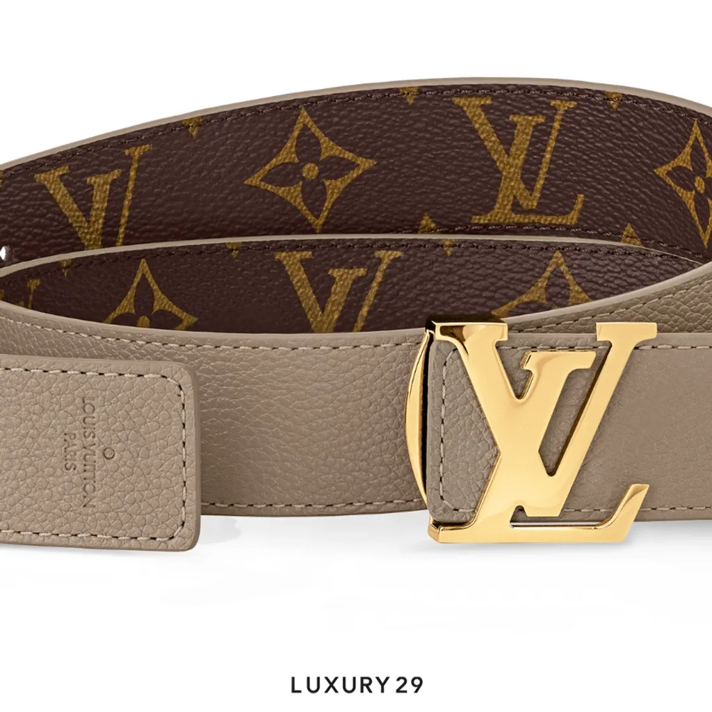 Louis Vuitton LV Initiales 30mm Reversible Belt Biege(30, Neutrals)