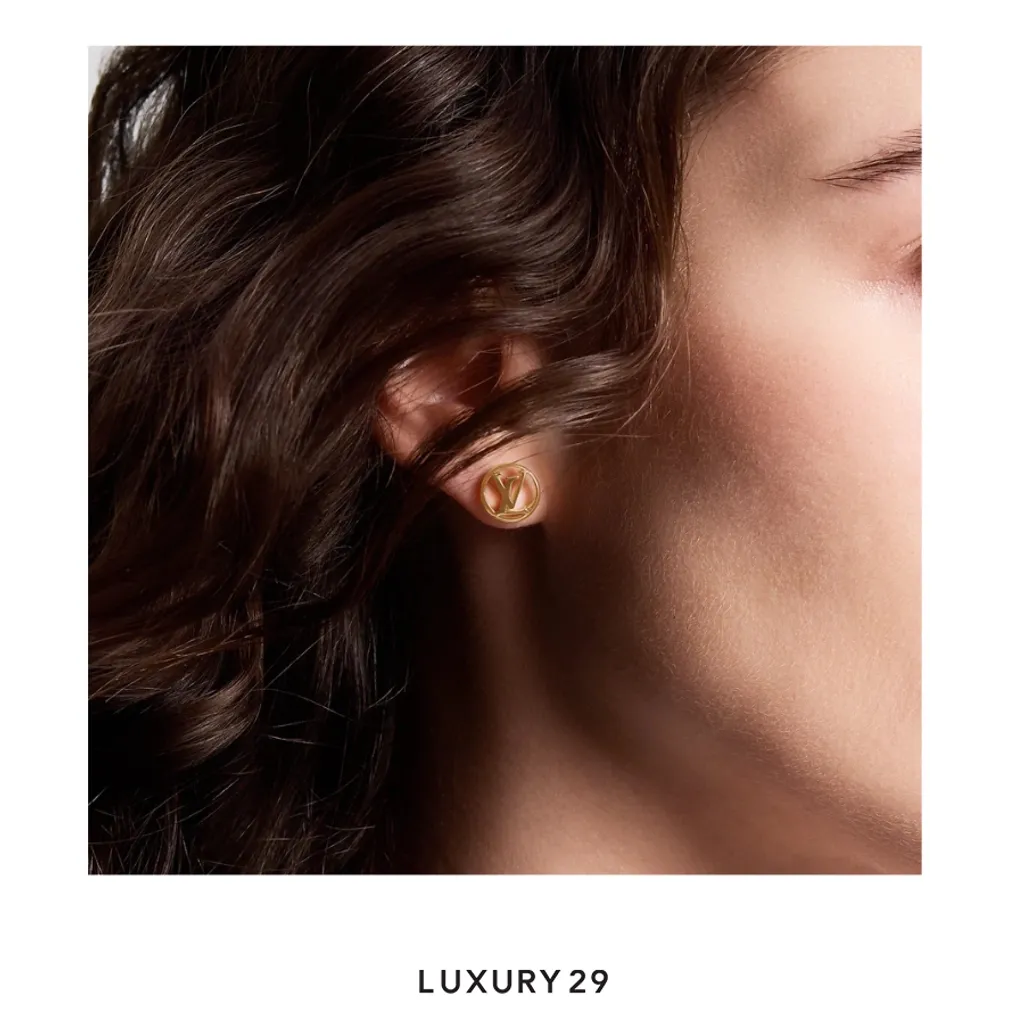 Louis Vuitton LV Crazy In Lock Earrings Set Gold(Free Size, Gold)