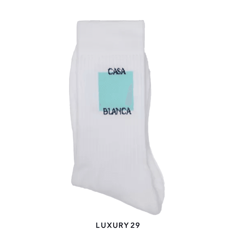 CASABLANCA Casa Sport Socks White(Free Size, White)