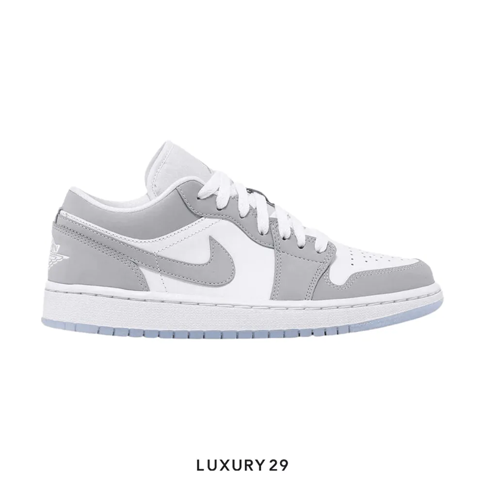Nike Jordan 1 Low Wolf Grey (Women's)(W)(36, Grey)