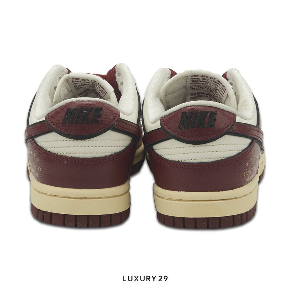 Nike Dunk Low SE Just Do It Sail Team Red (Women's)(W)(38.5, Red)