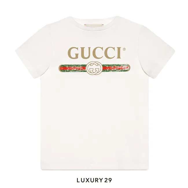 Kid Gucci Children's cotton T-shirt with Gucci logo