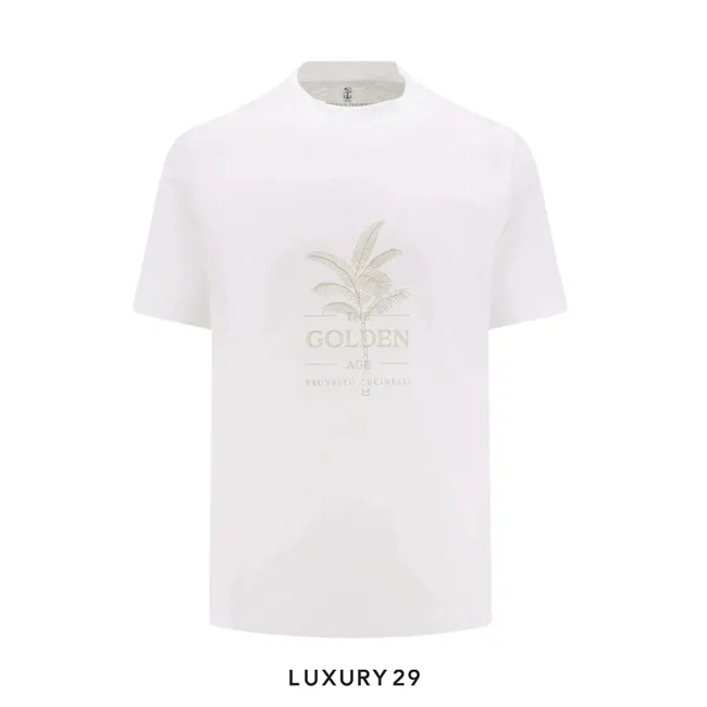 Brunello Cucinelli T-Shirt Mens White