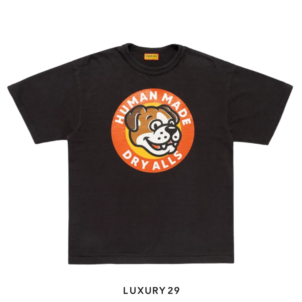 Human Made Dry Alls Bulldog Head Graphic T-Shirt Black(S, Black)
