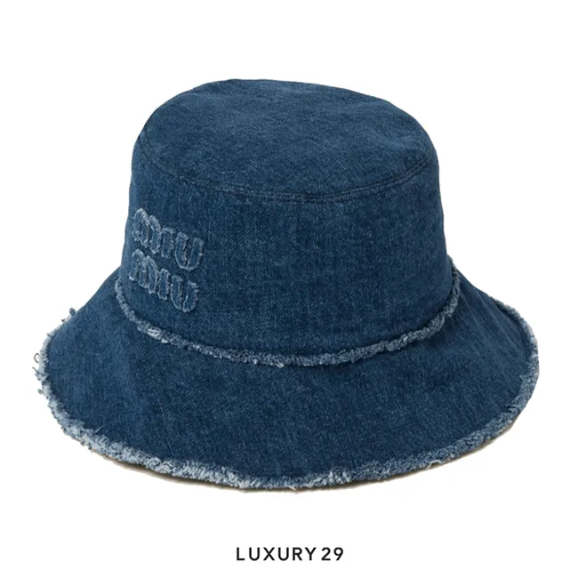 Miu Miu Denim bucket hat Navy