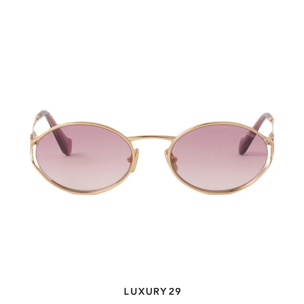 Miu Miu Logo sunglasses Lenses Rosa(Free Size, Pink)