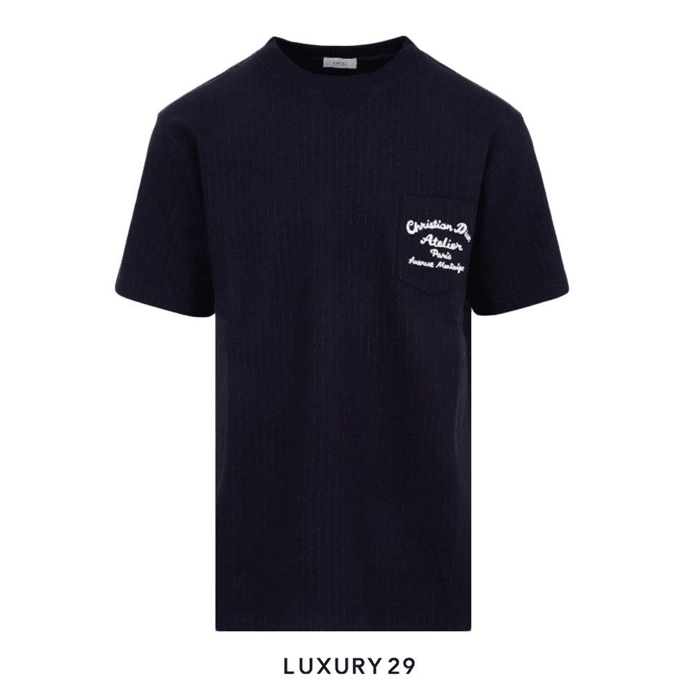 Dior Oversized Atelier T-Shirt Navy Blue(L, Blue)